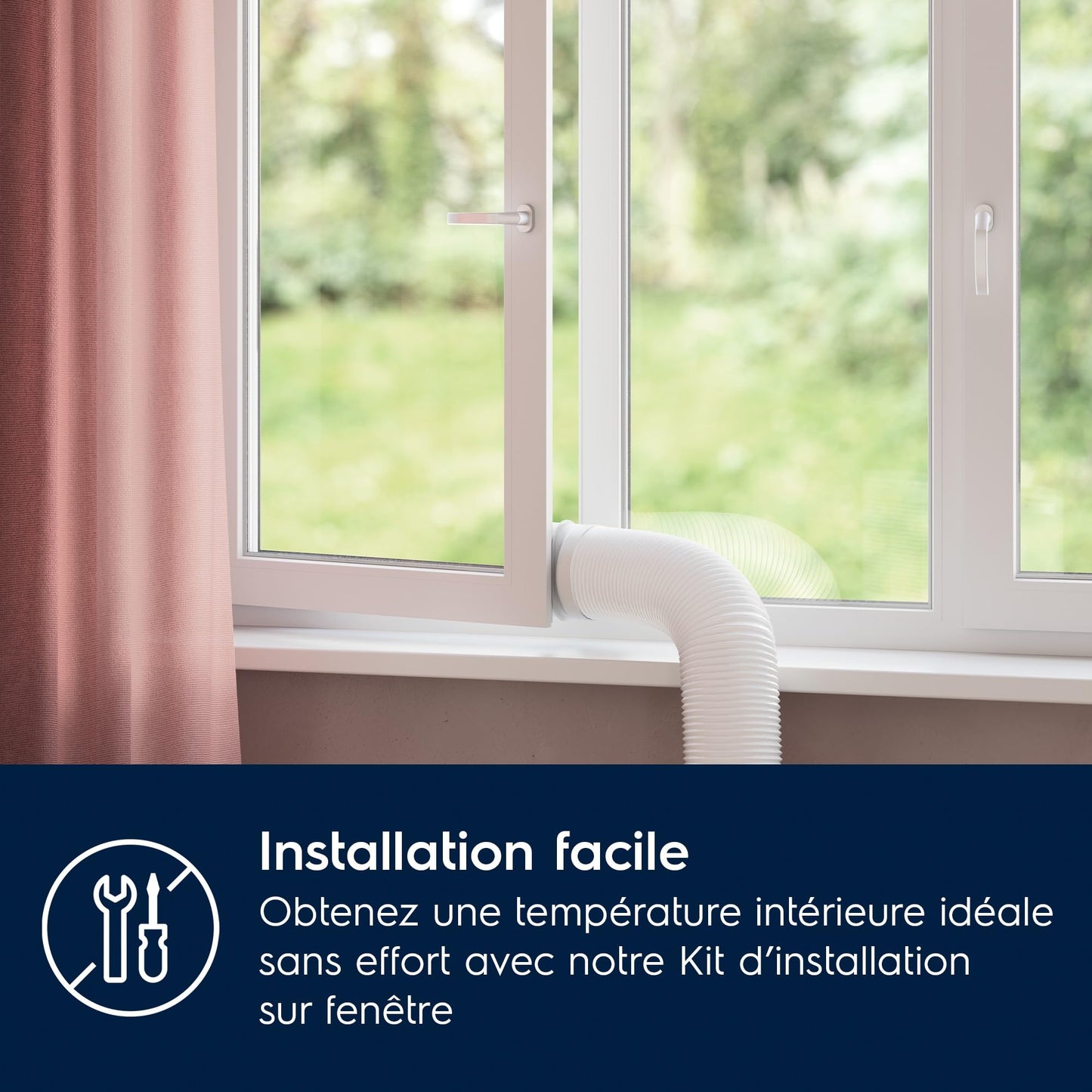 Electrolux EXP28U340HW Climatiseur Portable, Capacité de Refroidissement 2,8 kW, Technologie R290 Écologique, Fonctionnement Silencieux 64 dB, Mode Déshumidification, Couleur Blanche