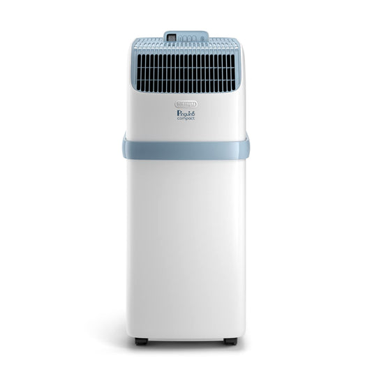 De'Longhi Pinguino Compact ES72 YOUNG, Modèle 2022, Climatiseur Mobile Silencieux, 8.300 BTU/h, 2,1 kW, 60m3, Gaz R290, Fonction Déshumidificateur, 24 Heures Timer, Classe Énergétique A, Blanc