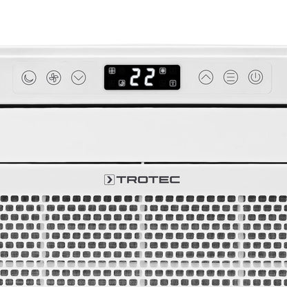 TROTEC PAC C 1500 S - Climatiseur mobile de camping 3 en 1 connecté Wi-Fi : refroidissement, déshumidification & ventilation, 1.500 W, réservoir 4,4L, idéal : tente, camping-car, caravane, mobil home