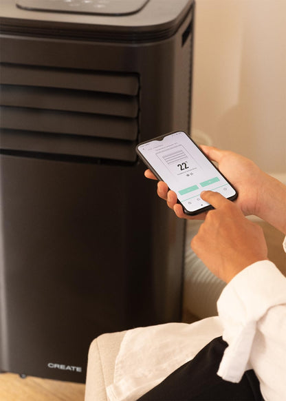 CREATE/SILKAIR CONNECT/Climatiseur mobile 3 en 1 WiFi 9000 BTU Noir /