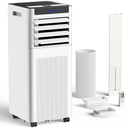 Climatiseur portable, 10 000 BTU AC portable jusqu'à 40 m², unité AC 3 en 1 avec modes refroidissement, déshumidificateur et ventilateur, télécommande et minuterie 24 h, unité AC pour chambres, salons