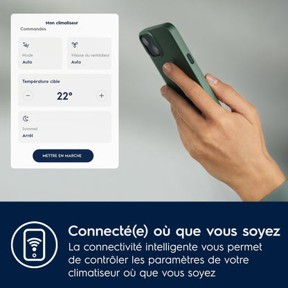 Electrolux EXP28U340HW Climatiseur Portable, Capacité de Refroidissement 2,8 kW, Technologie R290 Écologique, Fonctionnement Silencieux 64 dB, Mode Déshumidification, Couleur Blanche