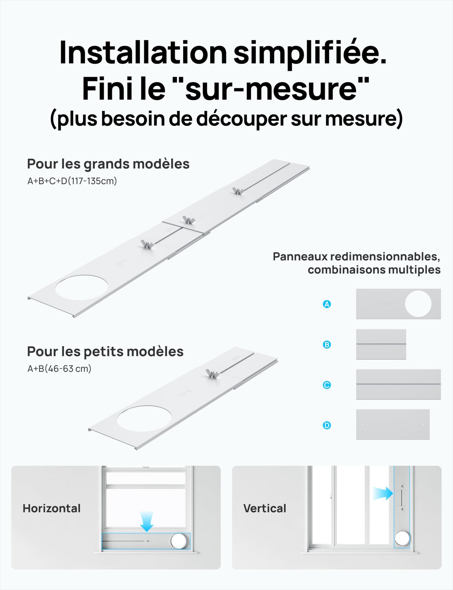 Dreo Climatiseur portable 10 000 BTU pour chambre, refroidissement sans drainage, silencieux, contrôle par application/voix, minuterie 24h, avec ventilateur et déshumidificateur