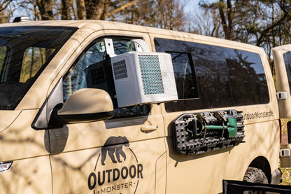 MEDION Smart Climatiseur Split P502 (5000 BTU, 3-en-1, Refroidir, Déshumidification, Ventilation, pour caravane, camping-car, kit de joint de fenêtre, mode sommeil, contrôle Wifi, Écran, MD 37735)